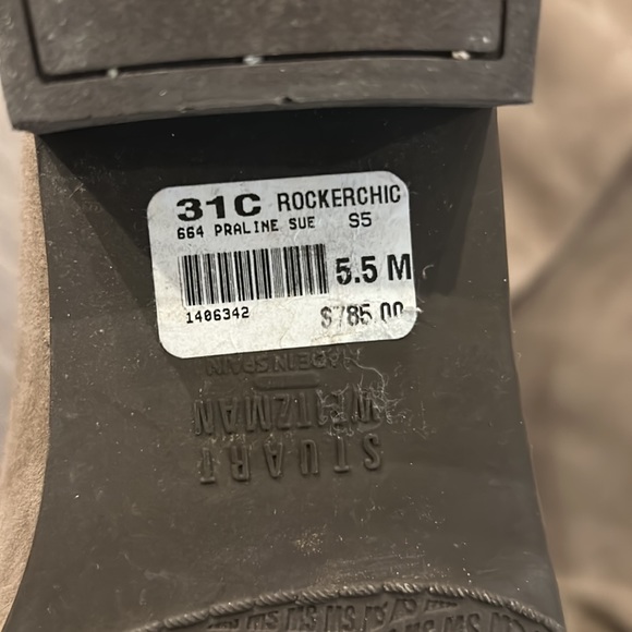 Stuart Weitzman OTK Suede Boots - Picture 4 of 5